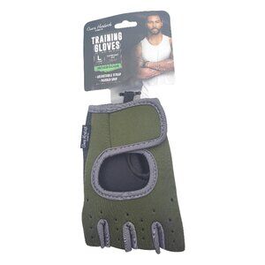 Omari Hardwick Fitness Army Green Workout Training Gloves Size Large New NWT